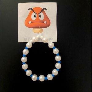 blue bead goblin bracelet